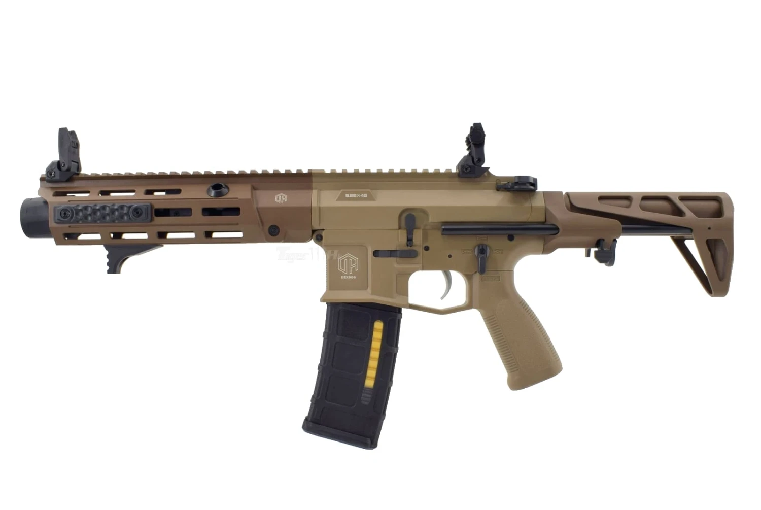 Double Eagle DEX556 ETU Wireless AEG Rifle (M923C , Tan) [DE-AEG-M923G-TAN]