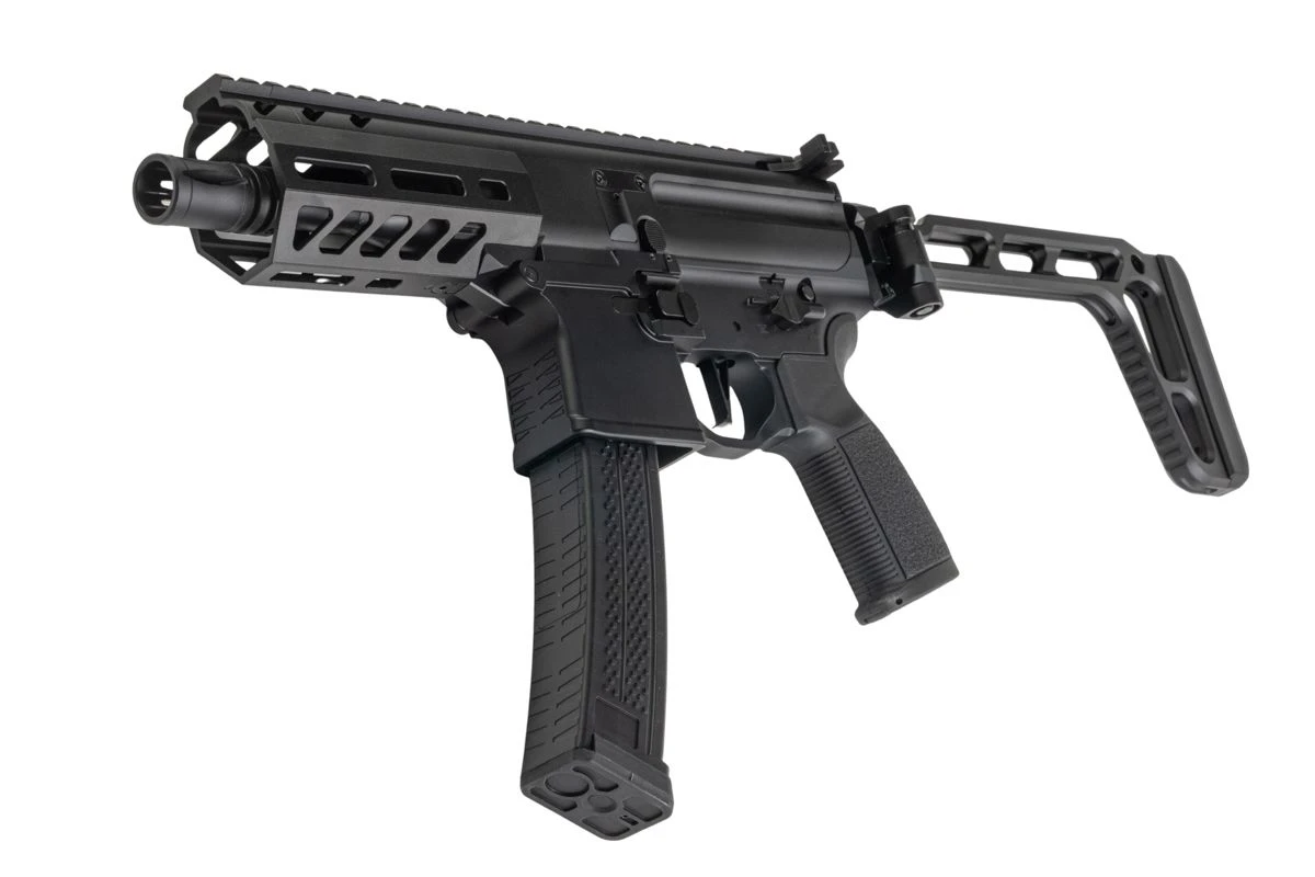 STRATOS X AIRSOFT MPX-K GBB AIRSOFT SMG WITH CNC STOCK - BLACK