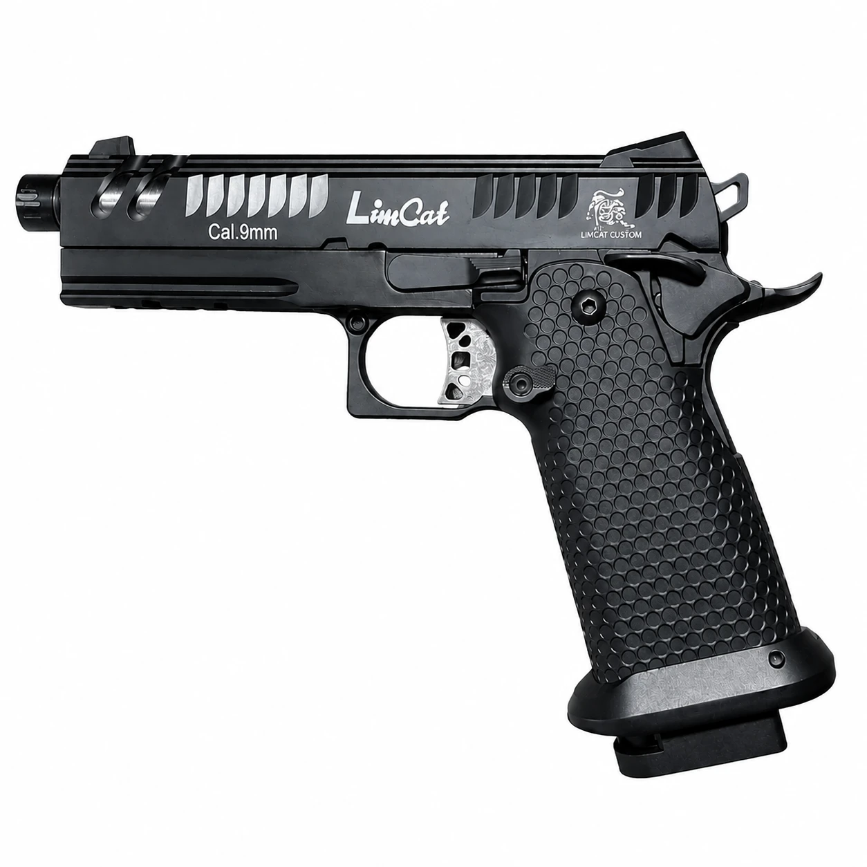 Army Armament R610-3 Limcat 4.3 Hi-Capa GBB Black Full Metal Gas Blowback Airsoft Pistol