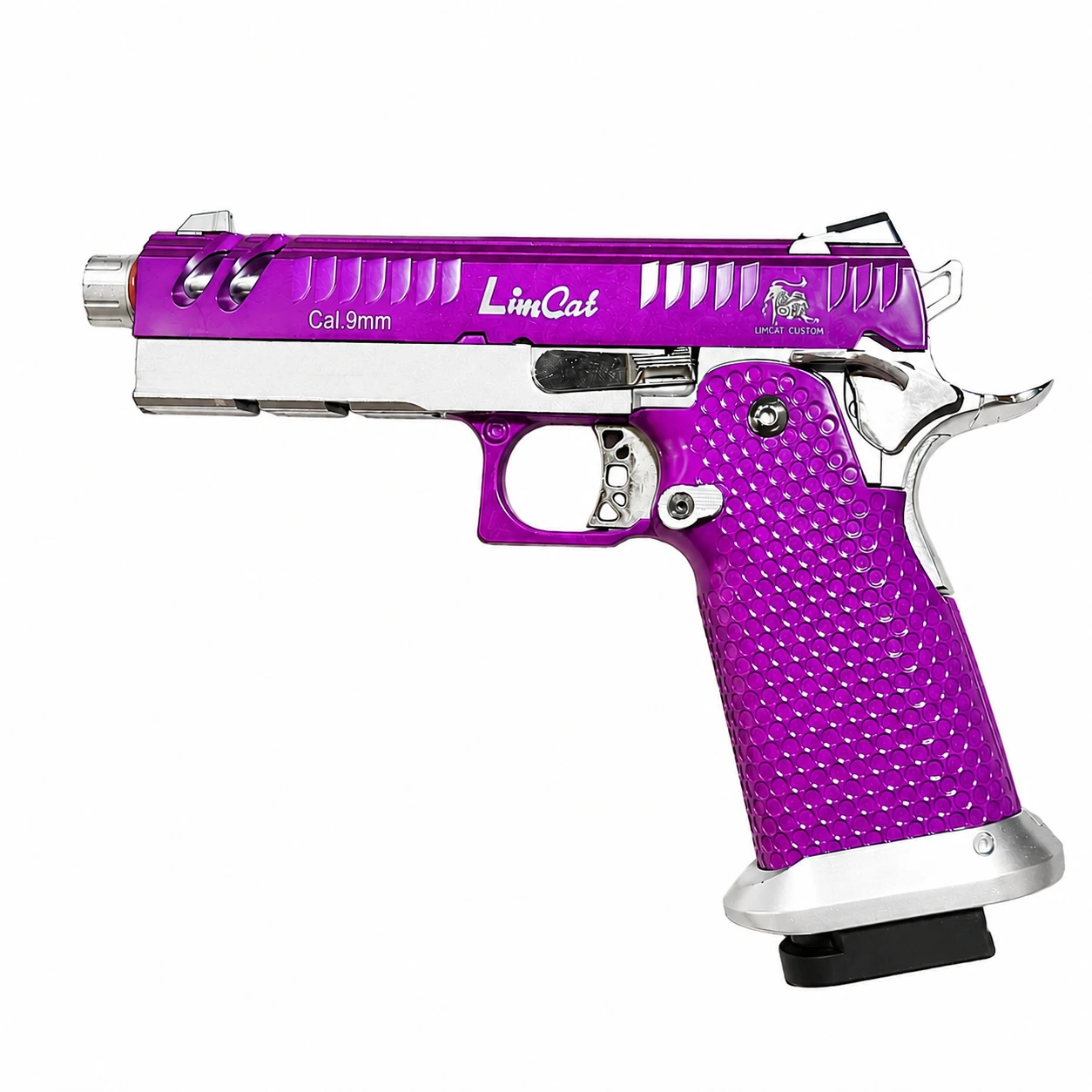 Army Armament R610-3 Purple Limcat 4.3 Hi-Capa GBB Airsoft Pistol Full Metal Green Gas
